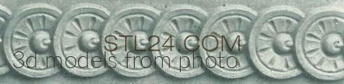 Бордюры (MOULDING_0760 -  | 3D model 3DSMAX / OBJ / STL) 3D модель для ЧПУ станка